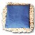 Arvenkissen Herzmotiv Blau 30 x 30 cm Hinten