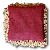 Arvenkissen Herzmotiv Rot 30 x 30 cm Hinten