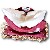 Arvenkissen Herzmotiv Rot 30 x 30 cm Offen